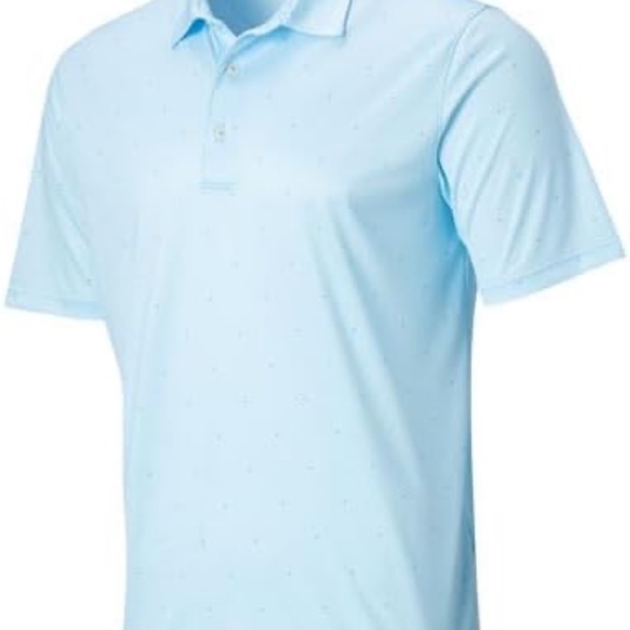 Greg Norman | Men's Ml75 Microlux Print Golf Polo - Picture 6 of 6